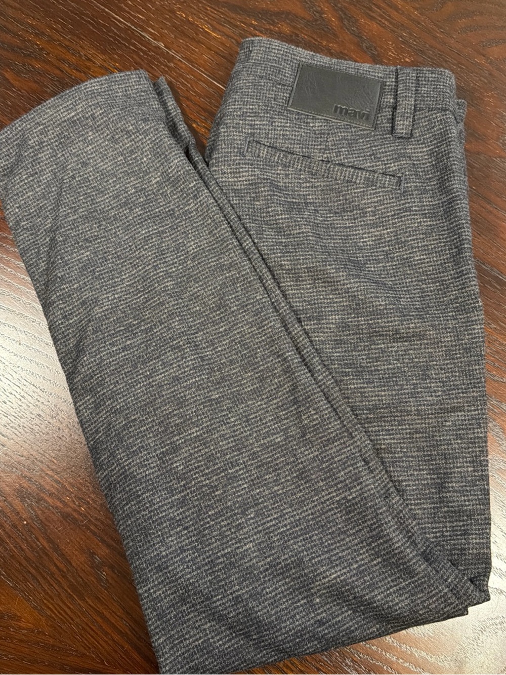 Mavi Gray Twill Stretch Casual Dress Pants Men's Flat Front Size 32x32 (34x27)